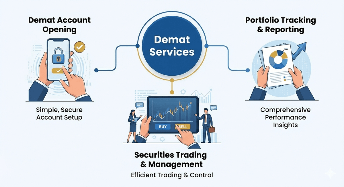 Demat services and trading